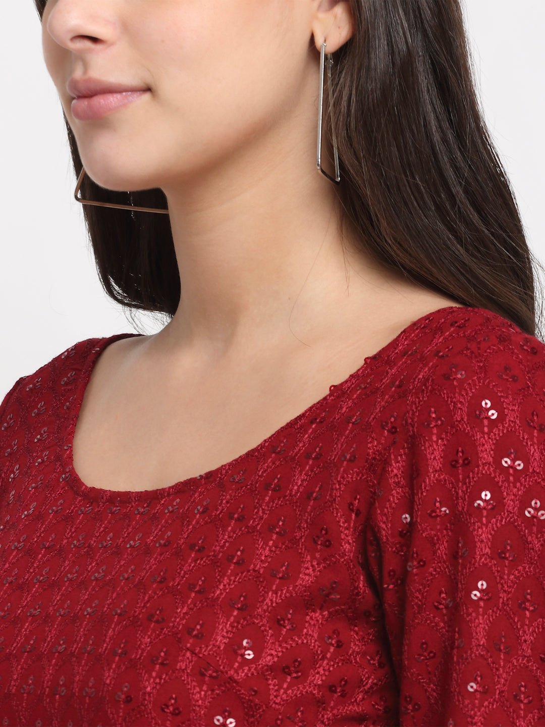 Embellished A-Line Dress