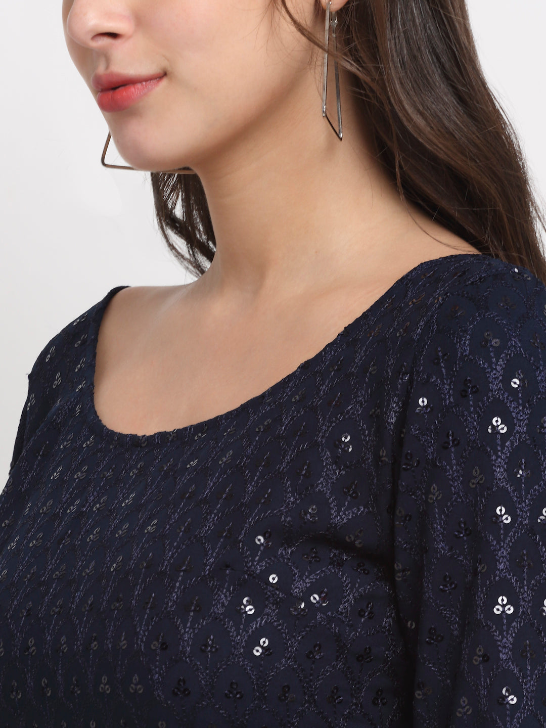 Embellished A-Line Dress