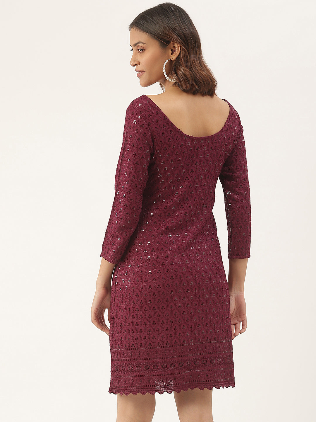 Embellished A-Line Dress