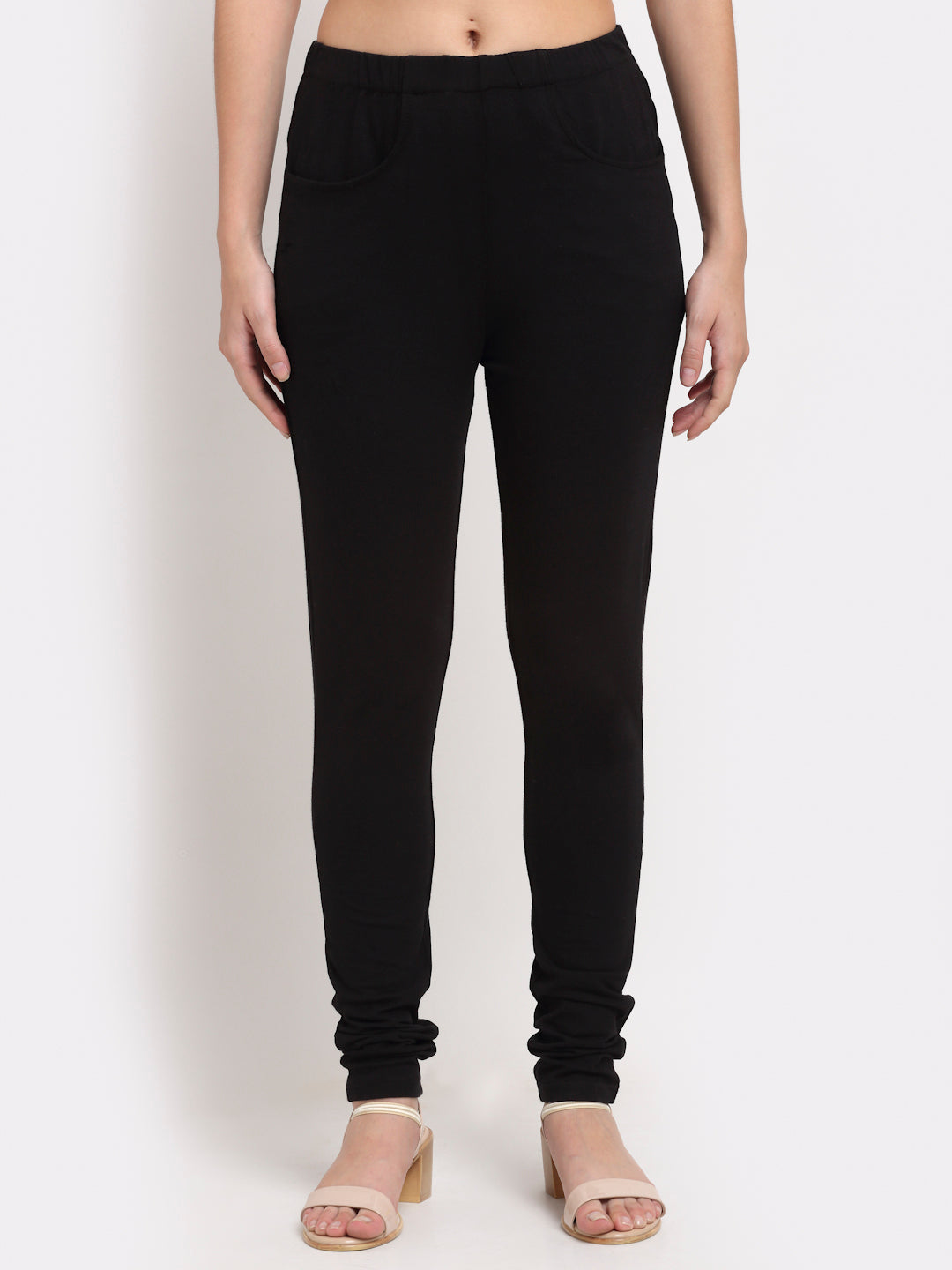 Women Solid Ankle-Length Leggings
