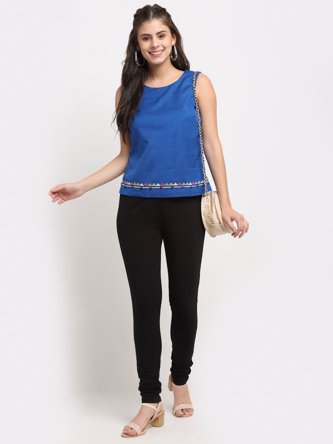Women Solid Ankle-Length Leggings