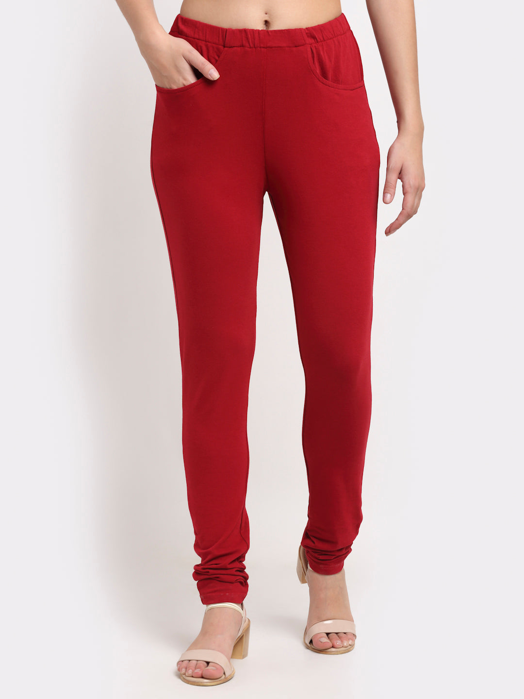 Women Solid Ankle-Length Leggings