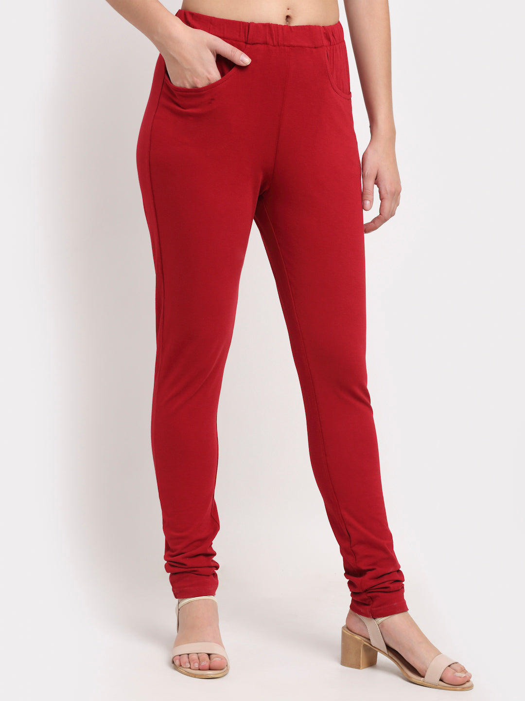 Women Solid Ankle-Length Leggings