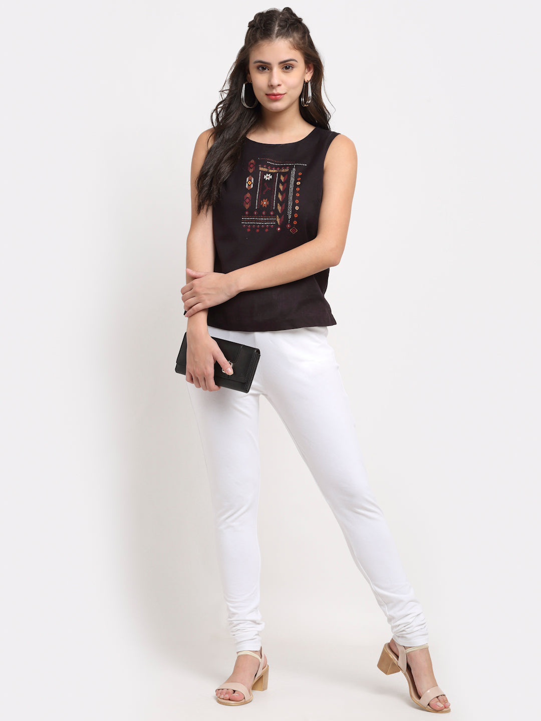 Women Solid Ankle-Length Leggings