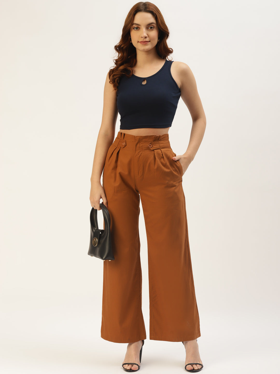Women Solid Crop Top