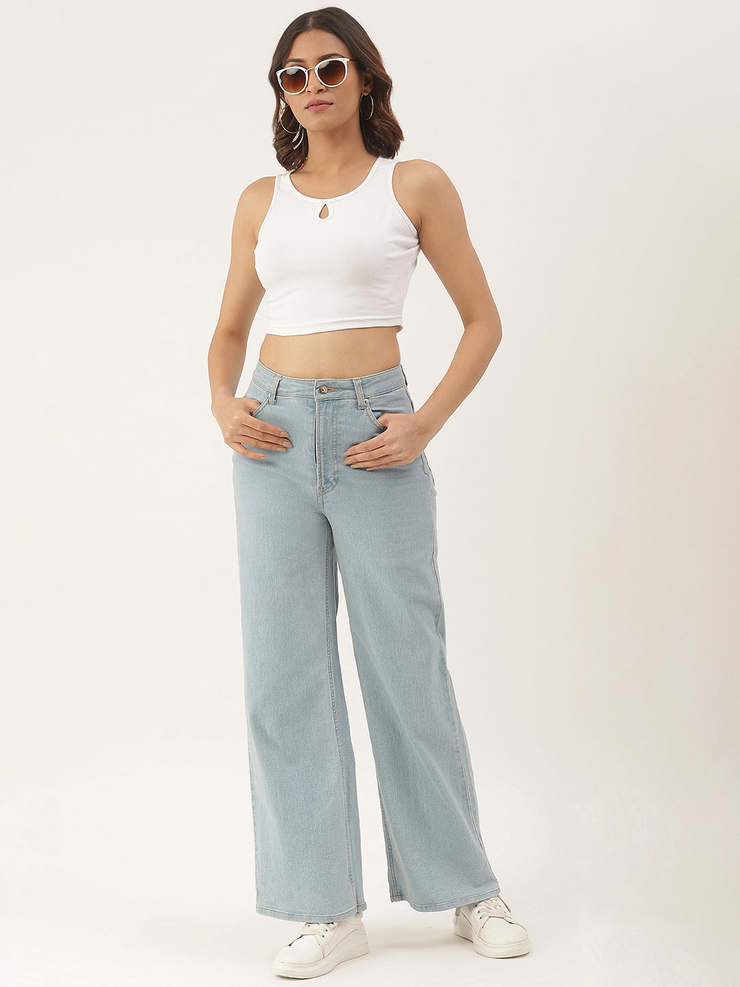 Women Solid Crop Top