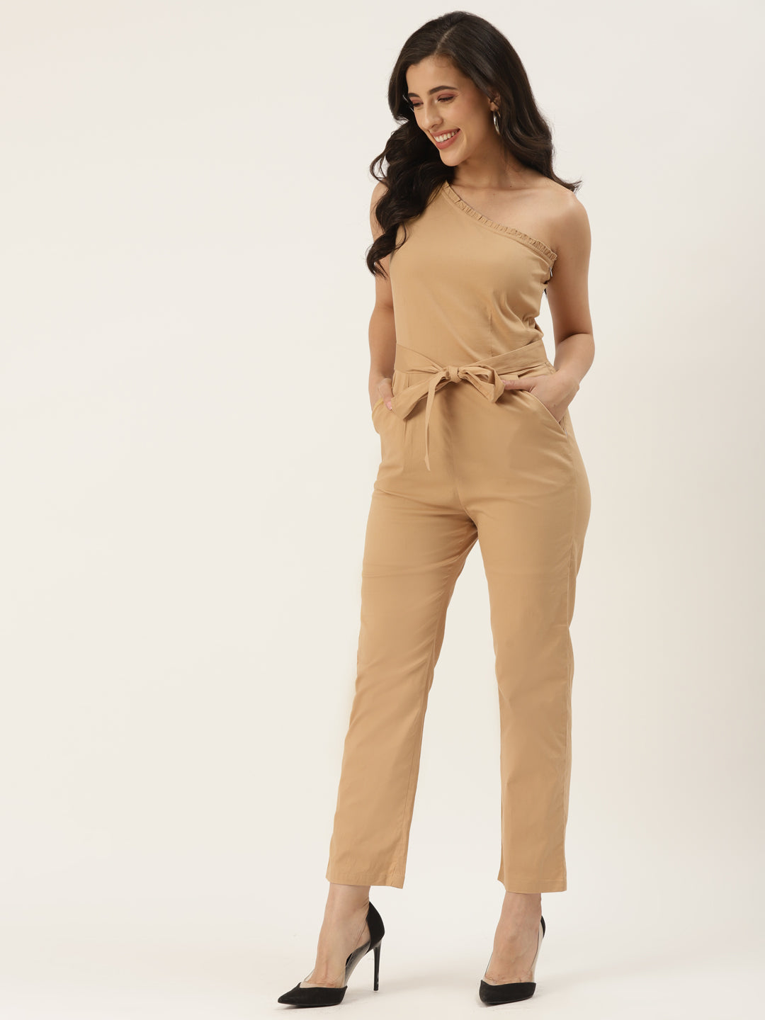 One-Shoulder Basic Jumpsuit