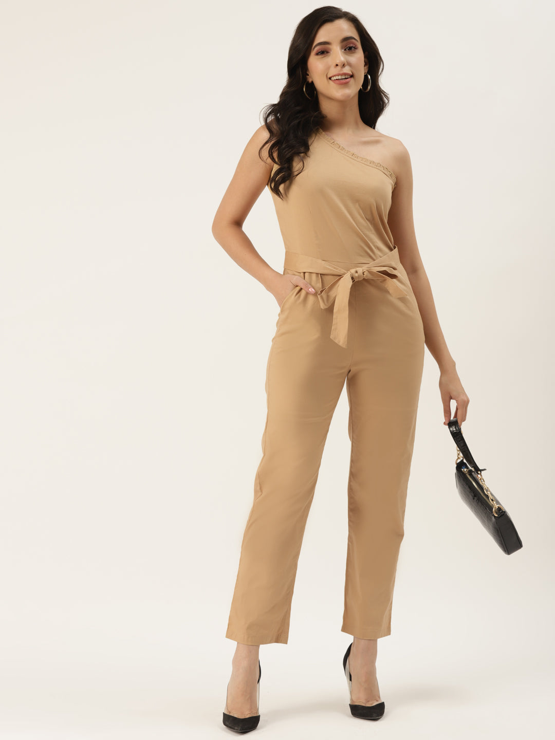 One-Shoulder Basic Jumpsuit