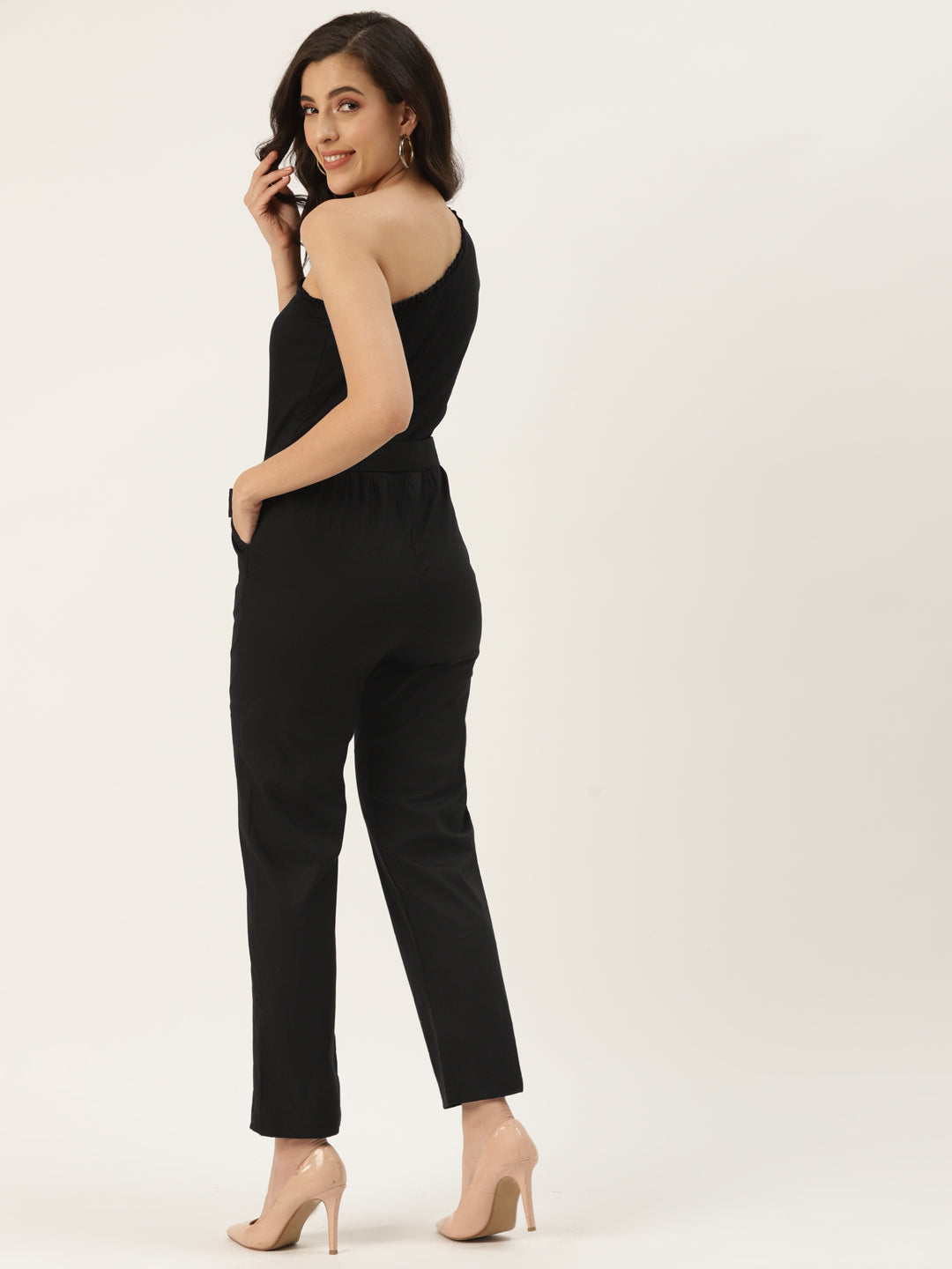One-Shoulder Basic Jumpsuit