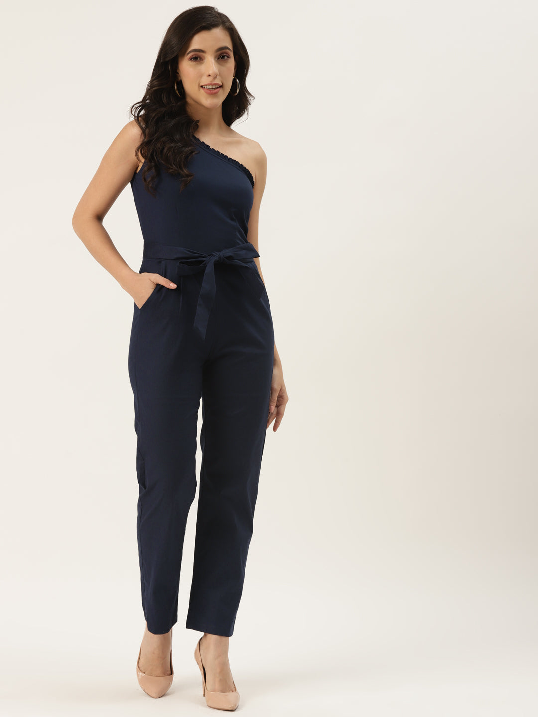 One-Shoulder Basic Jumpsuit