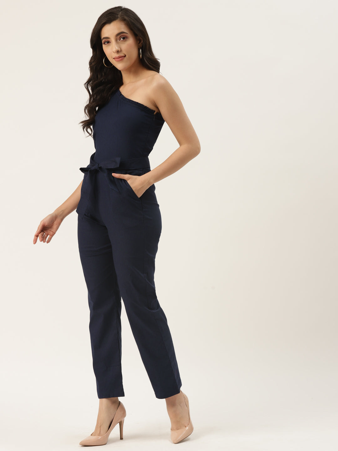 One-Shoulder Basic Jumpsuit