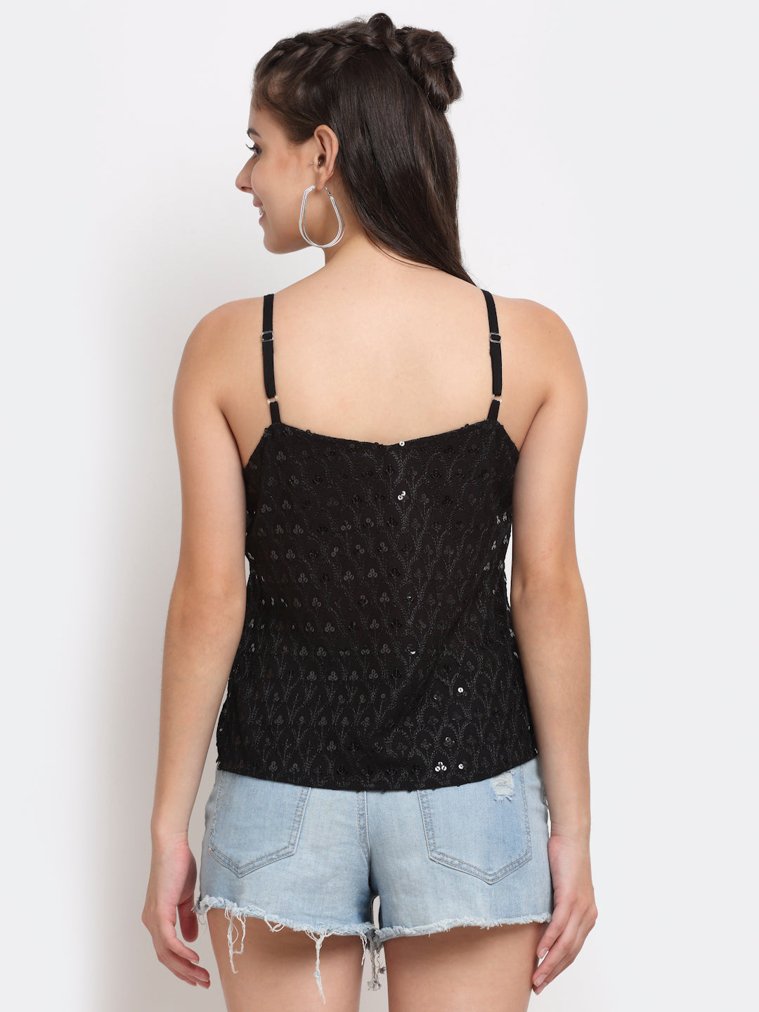Embellished Embroidered Top