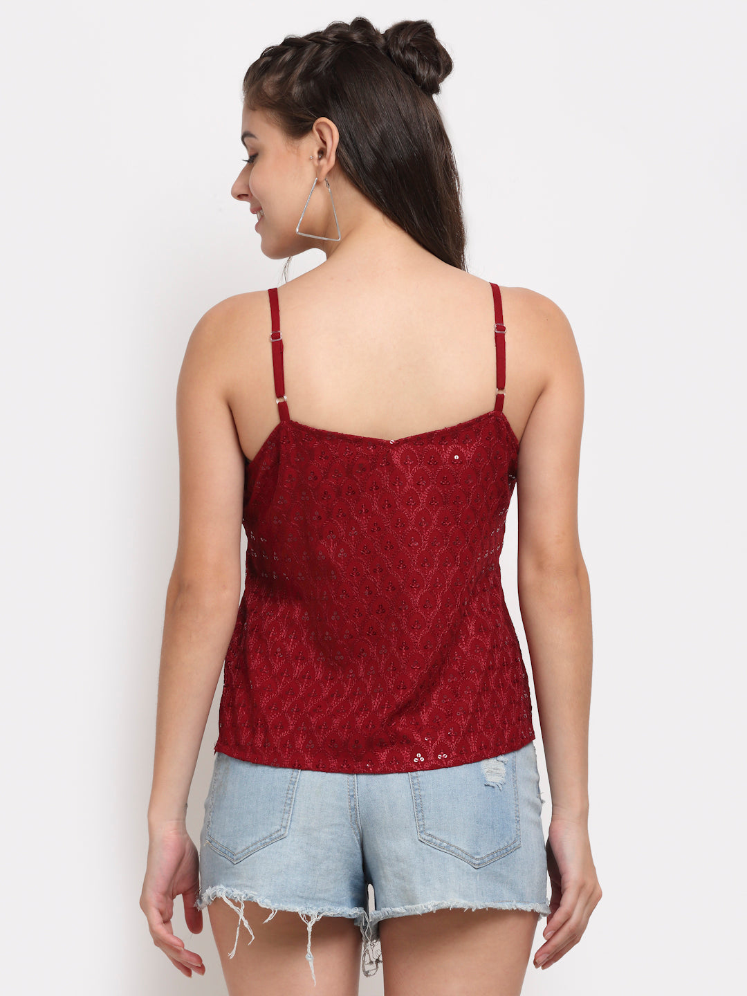 Embellished Embroidered Top