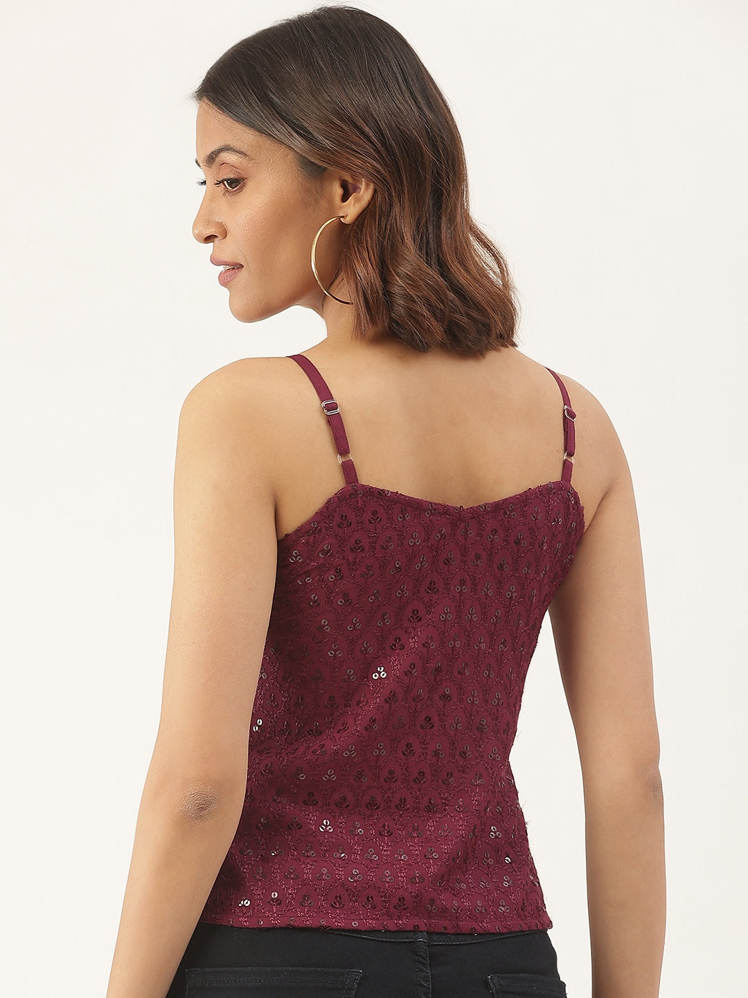 Embellished Embroidered Top