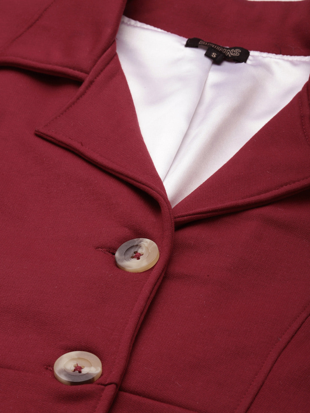 Notched Lapel Single-Breasted Overcoat