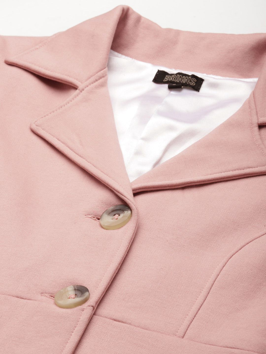 Notched Lapel Single-Breasted Overcoat