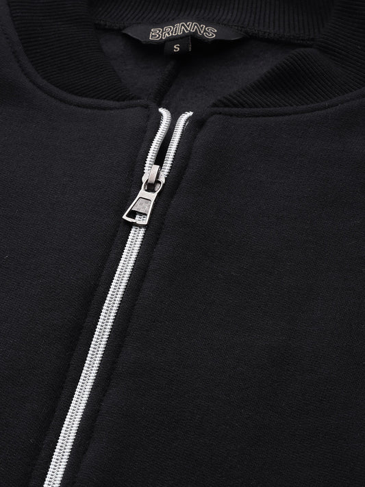 Henley Collar Sleeveless Fleece Zip Detail Tailored Jacket