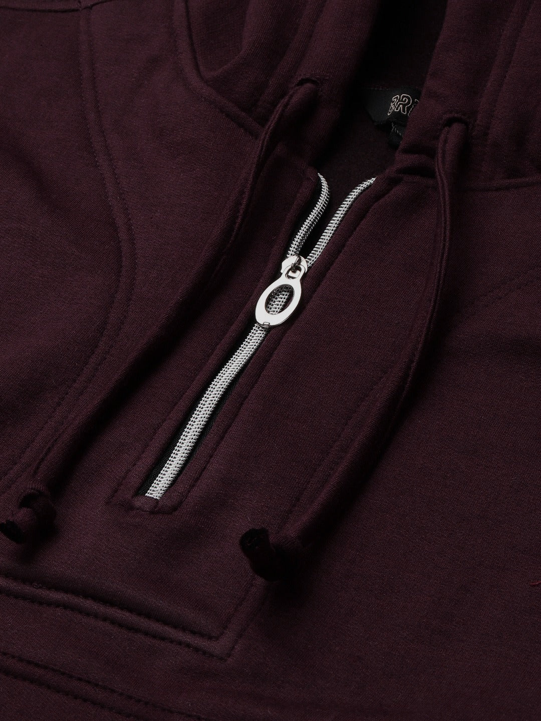Women Burgundy Fleece Hooded Sweatshirt