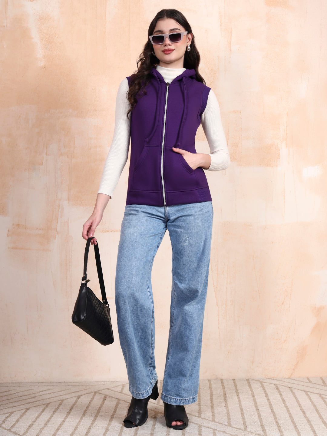 Sleeveless Hooded Sweatshirt