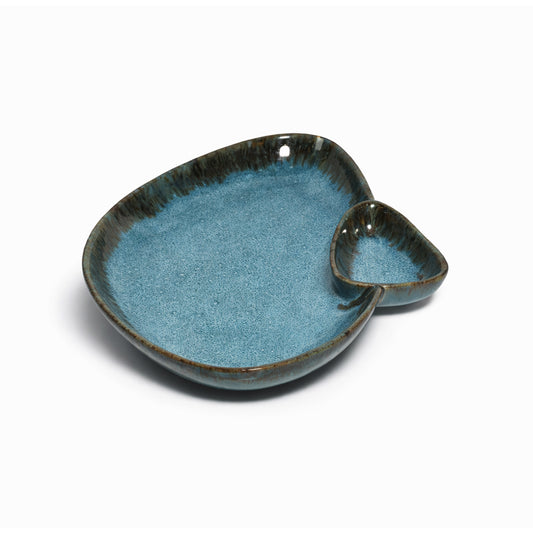 Chip & Dip Plate | Blue