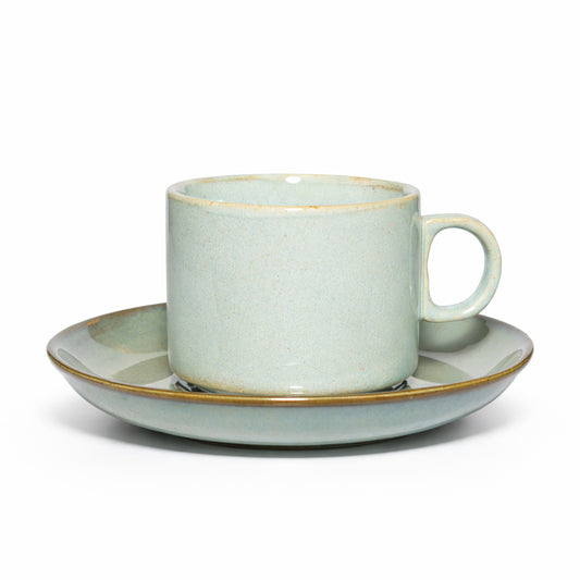 Coffee Mug Saucer Set | Blue | 220 ml