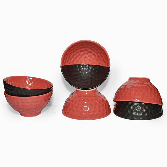 Snack Bowls Sets | Half-Half Colour tone | 350 ml