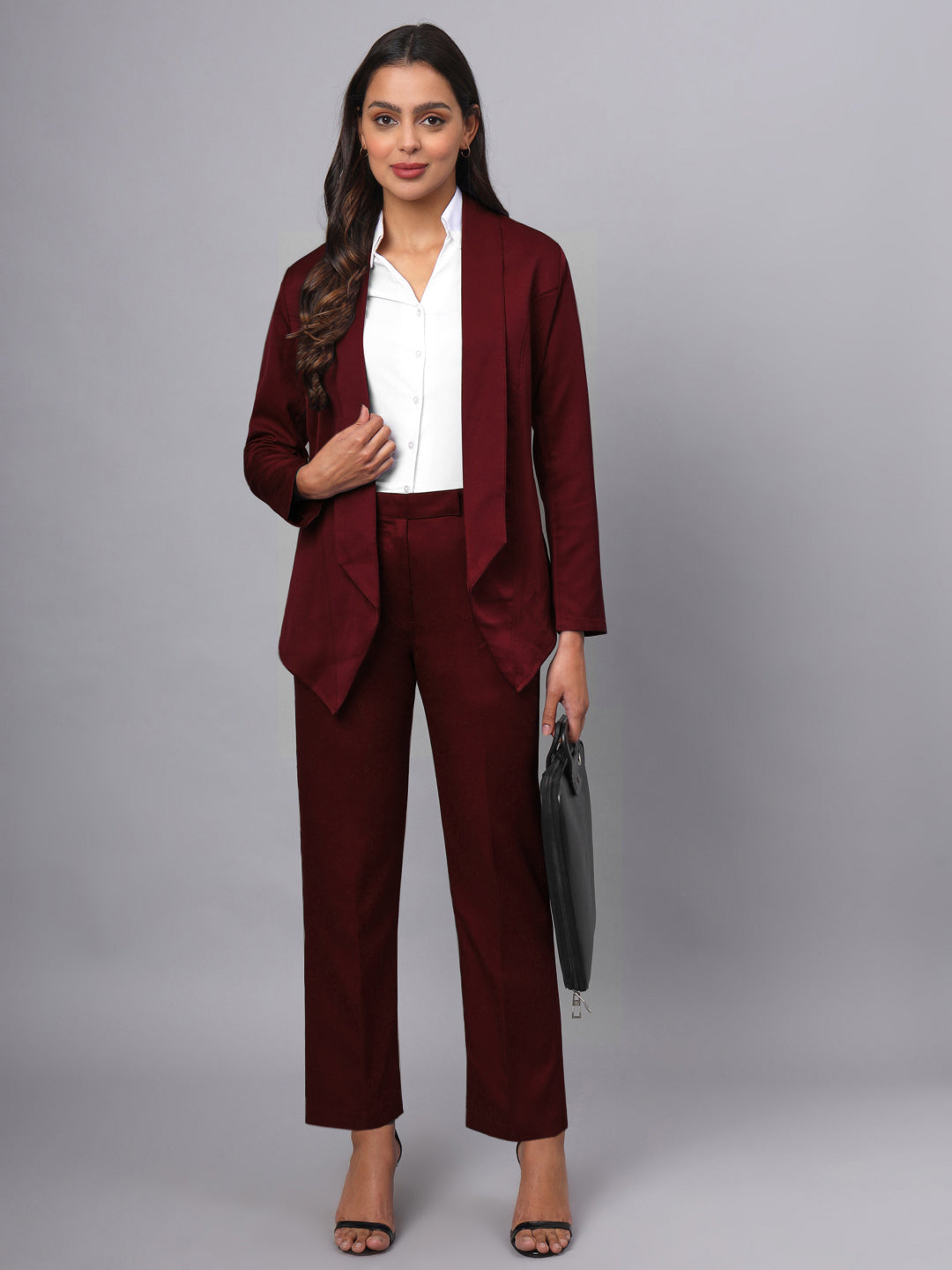 Shawl Collar Open Front Blazer
