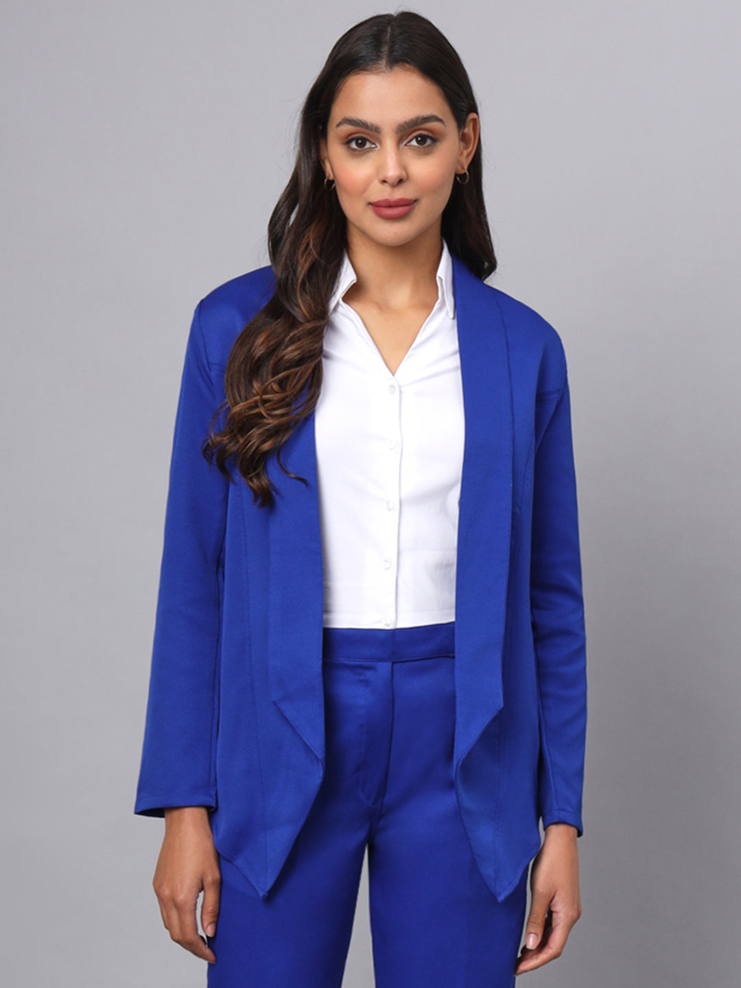 Shawl Collar Open Front Blazer