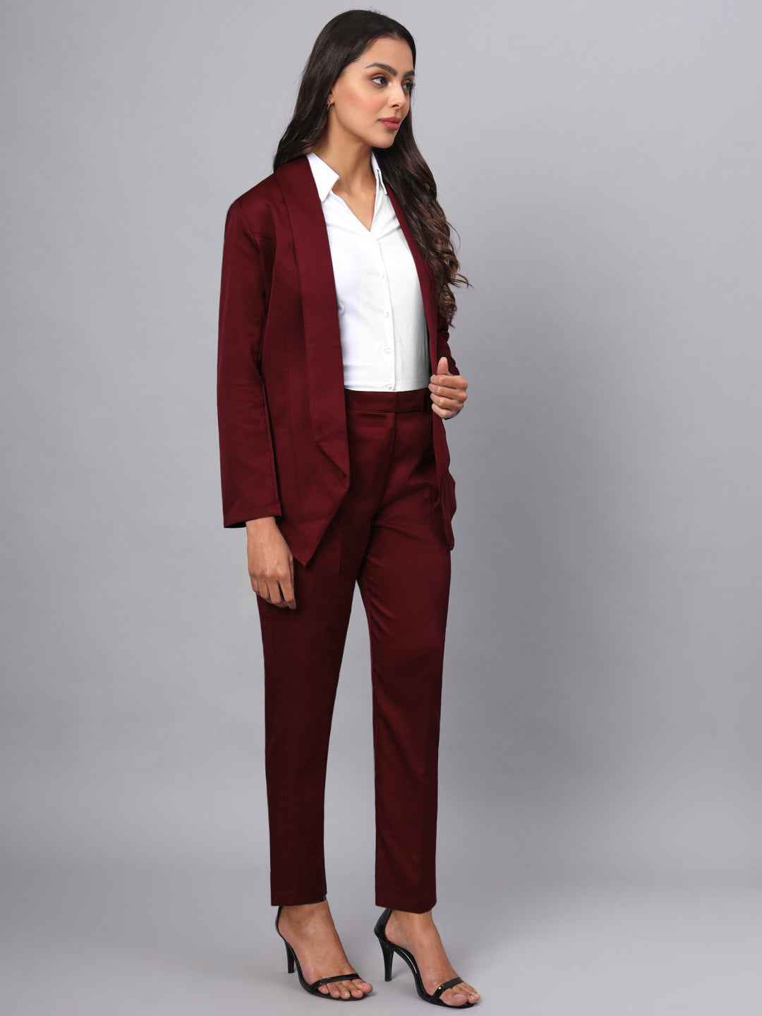 Shawl Collar Blazer With Trousers Two Pieces Formal Suit