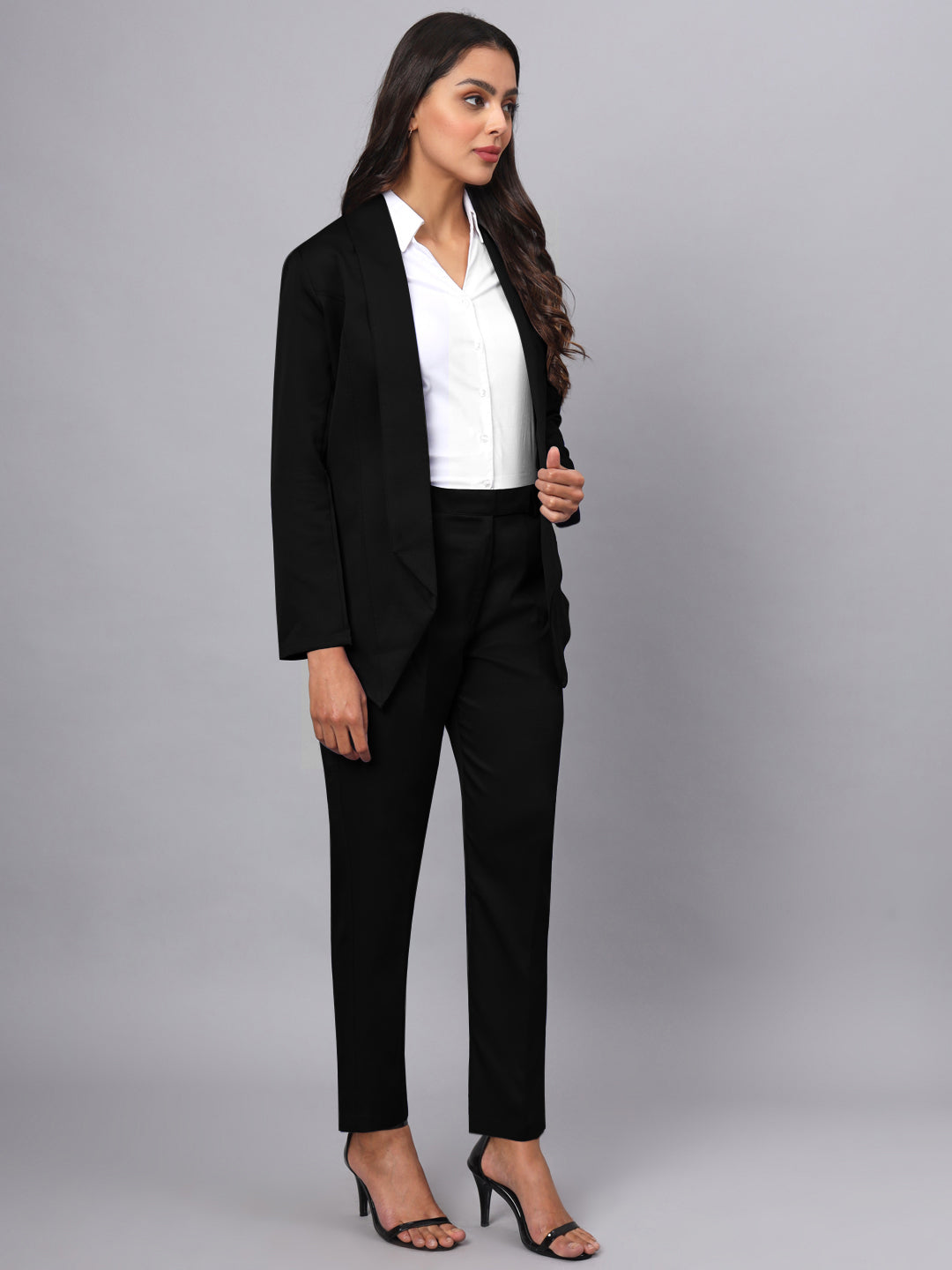 Shawl Collar Blazer With Trousers Two Pieces Formal Suit