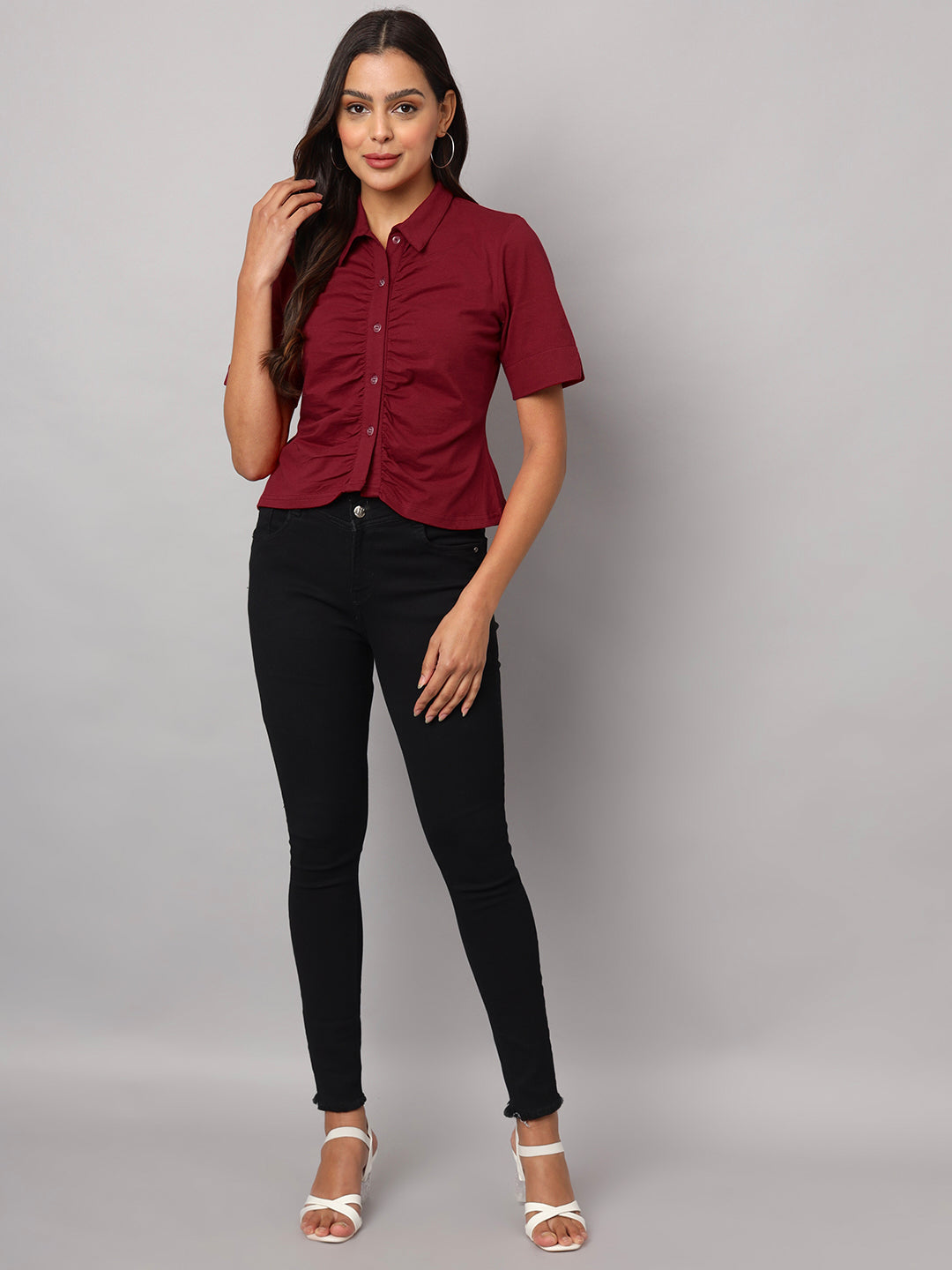 Relaxed Opaque Casual Shirt