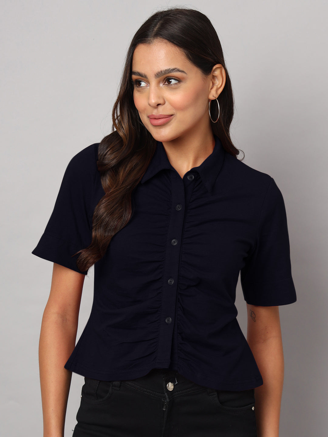 Relaxed Opaque Casual Shirt