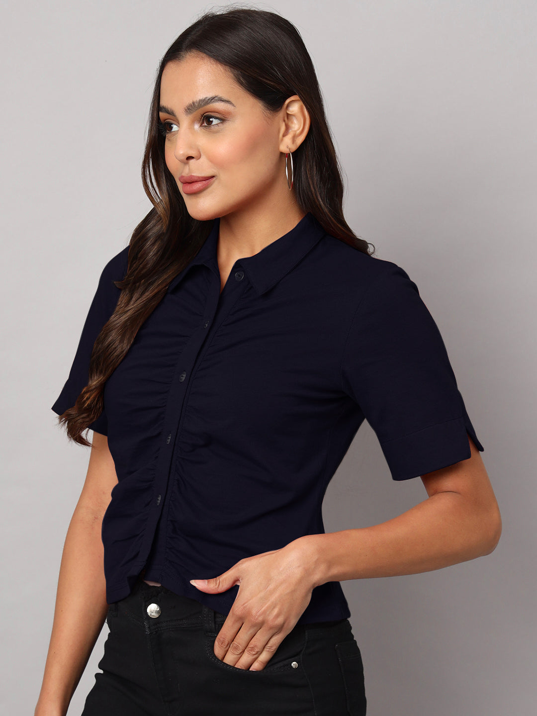 Relaxed Opaque Casual Shirt