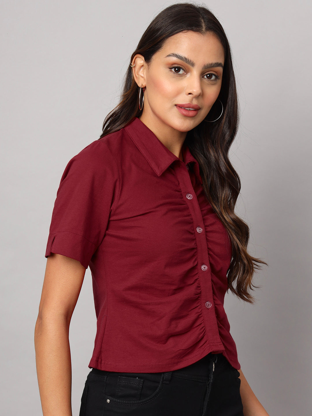 Relaxed Opaque Casual Shirt