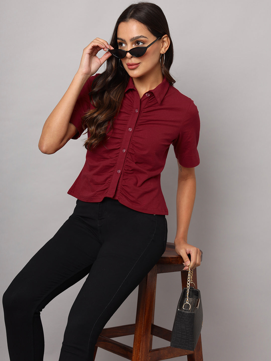 Relaxed Opaque Casual Shirt