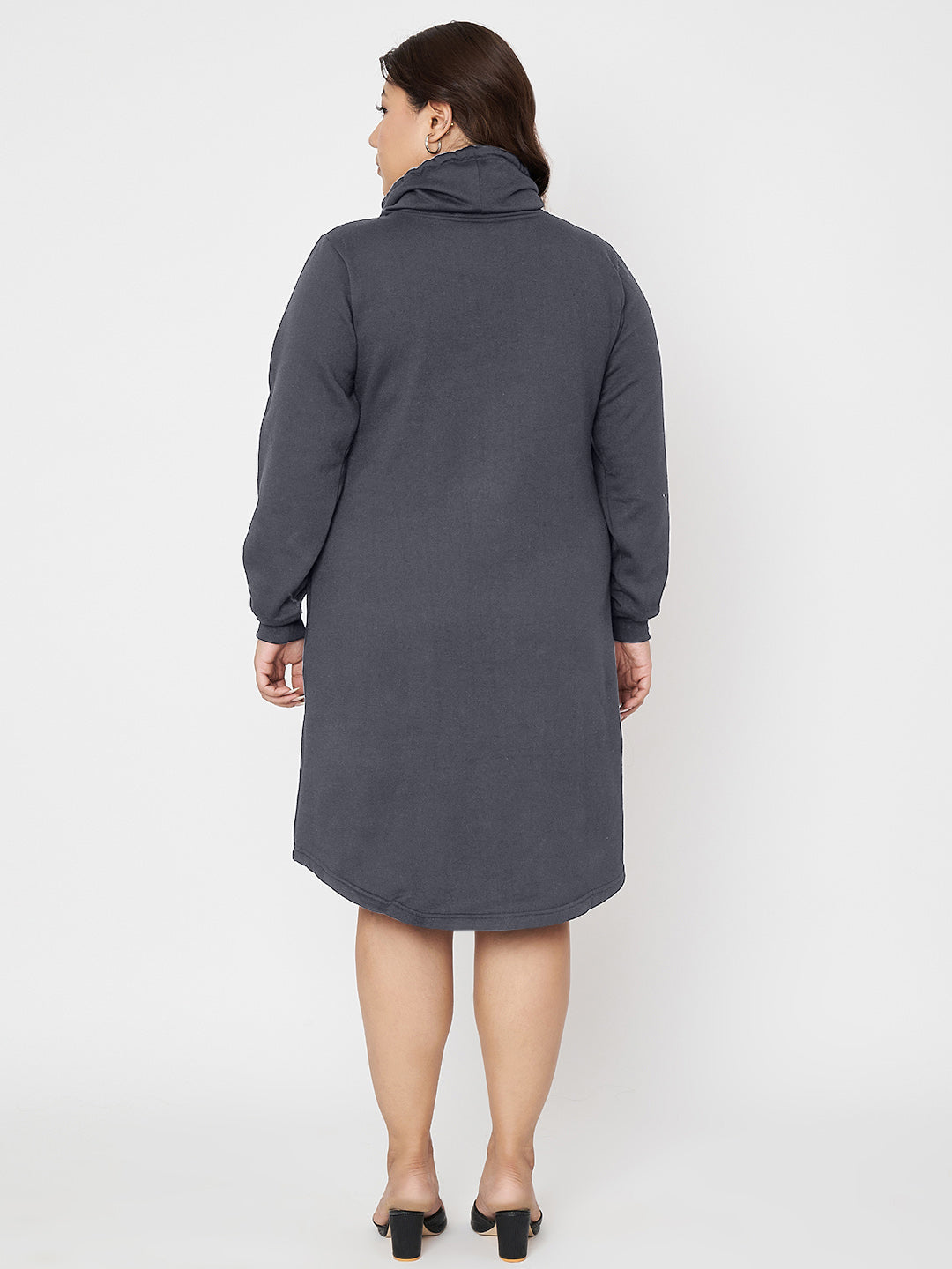 Women Cowl Neck Jumper Dress