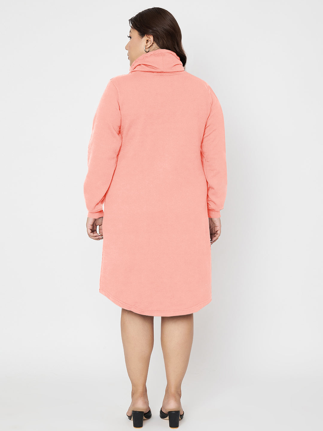 Women Cowl Neck Jumper Dress