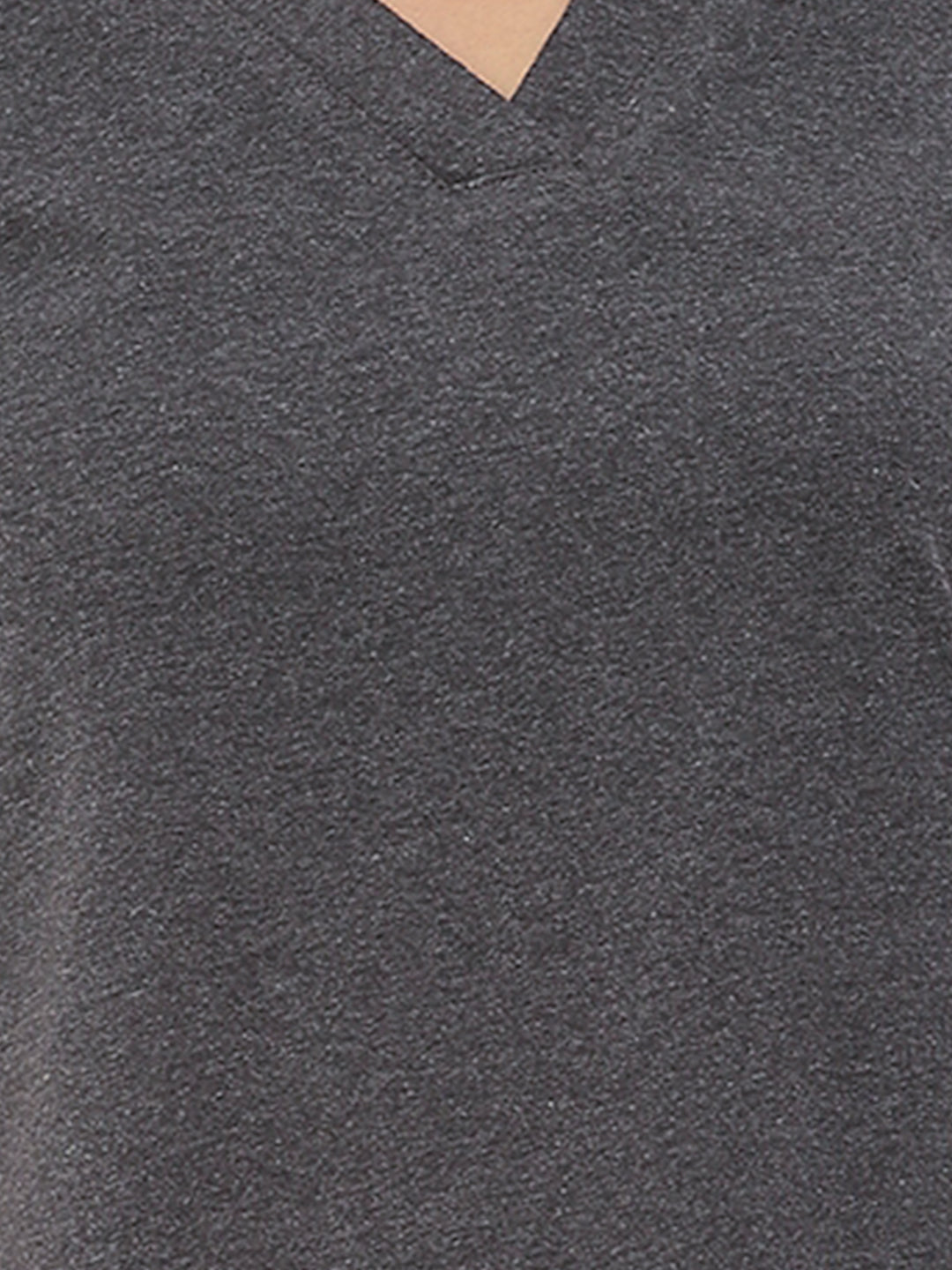 Plus Size V-Neck Cotton T-shirt