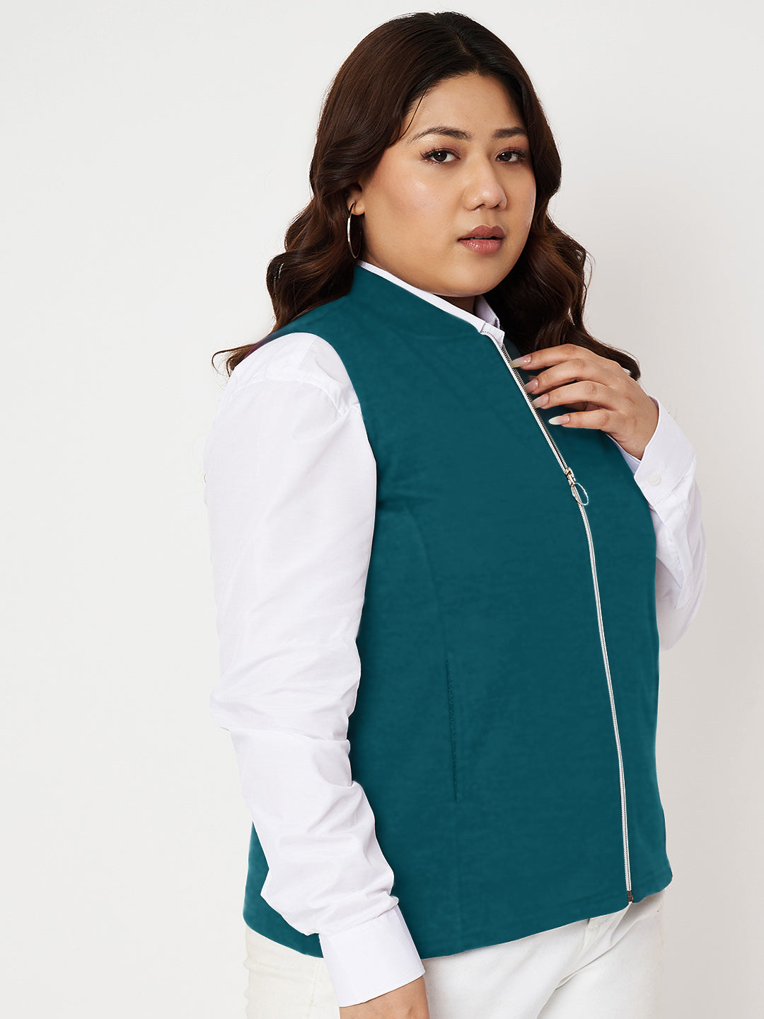 Women Fleece Tailored Jacket