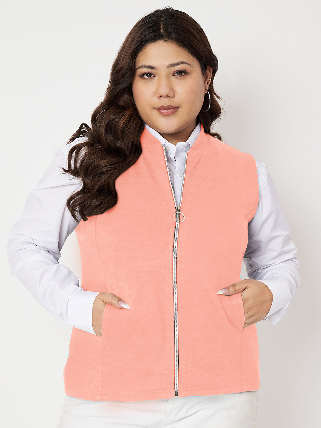 Women Fleece Tailored Jacket