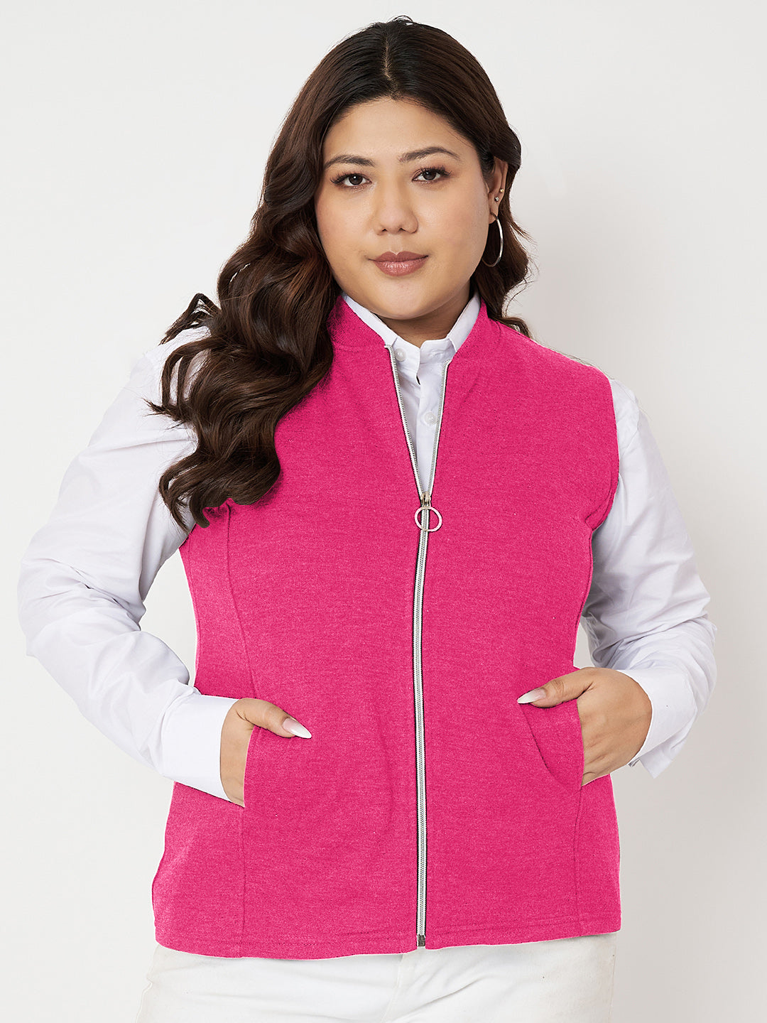 Women Fleece Tailored Jacket