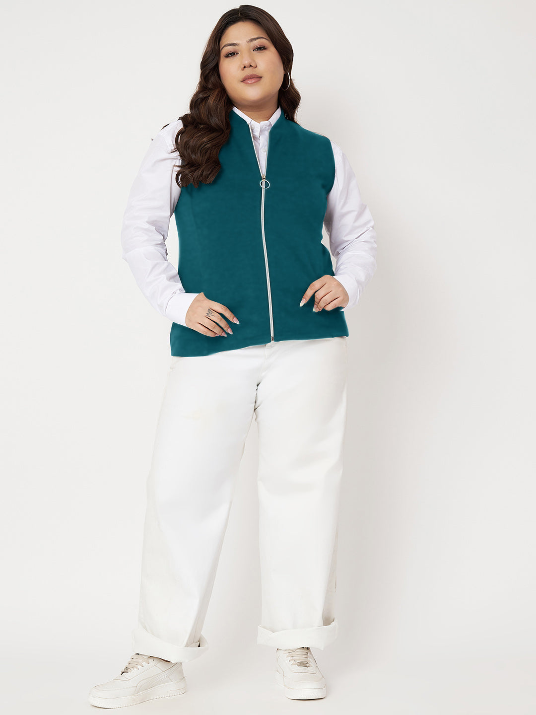 Women Fleece Tailored Jacket