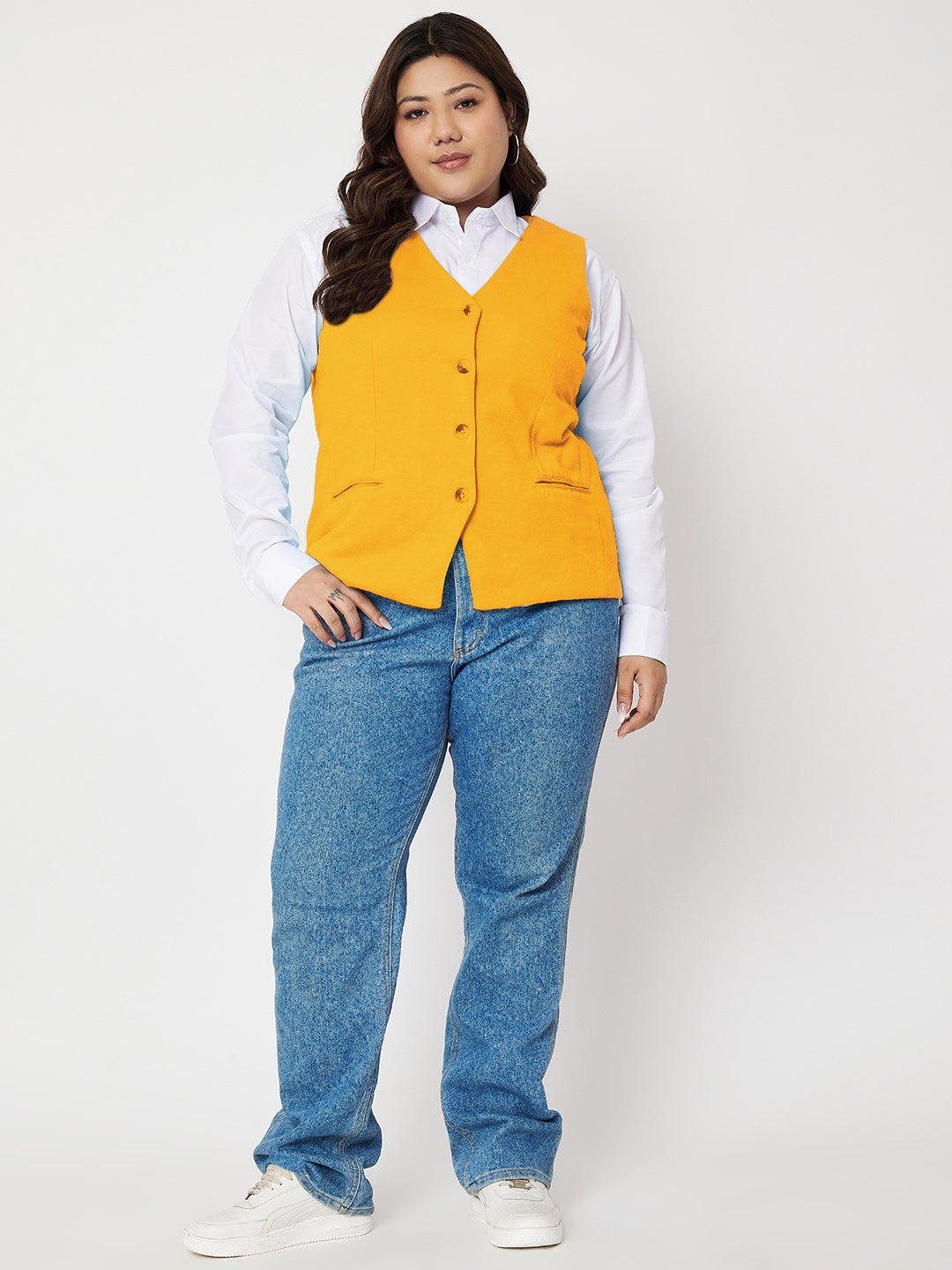 V-Neck Sleeveless Waistcoat