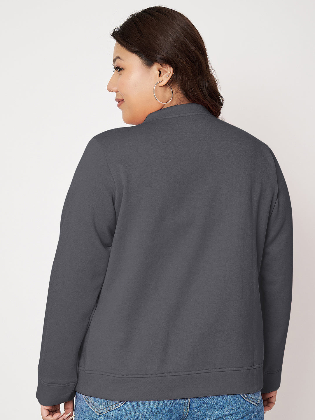 Women Fleece Open Front Jacket