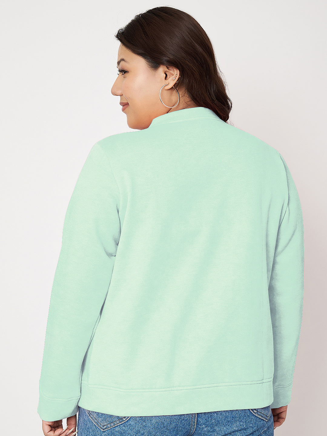 Women Fleece Open Front Jacket