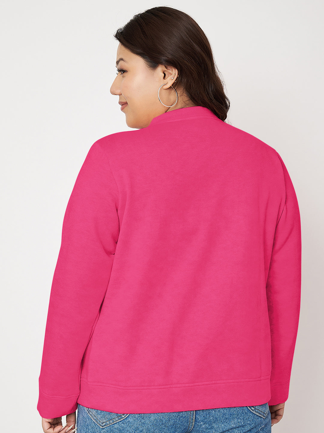 Women Fleece Open Front Jacket