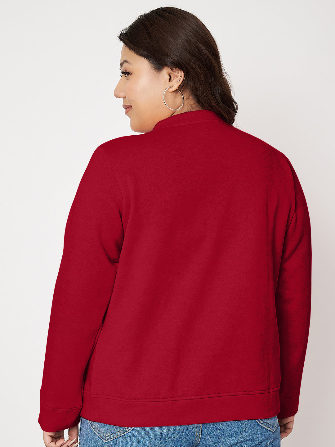 Women Fleece Open Front Jacket