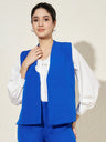 V-Neck Front Open Waistcoat