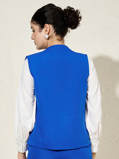 V-Neck Front Open Waistcoat