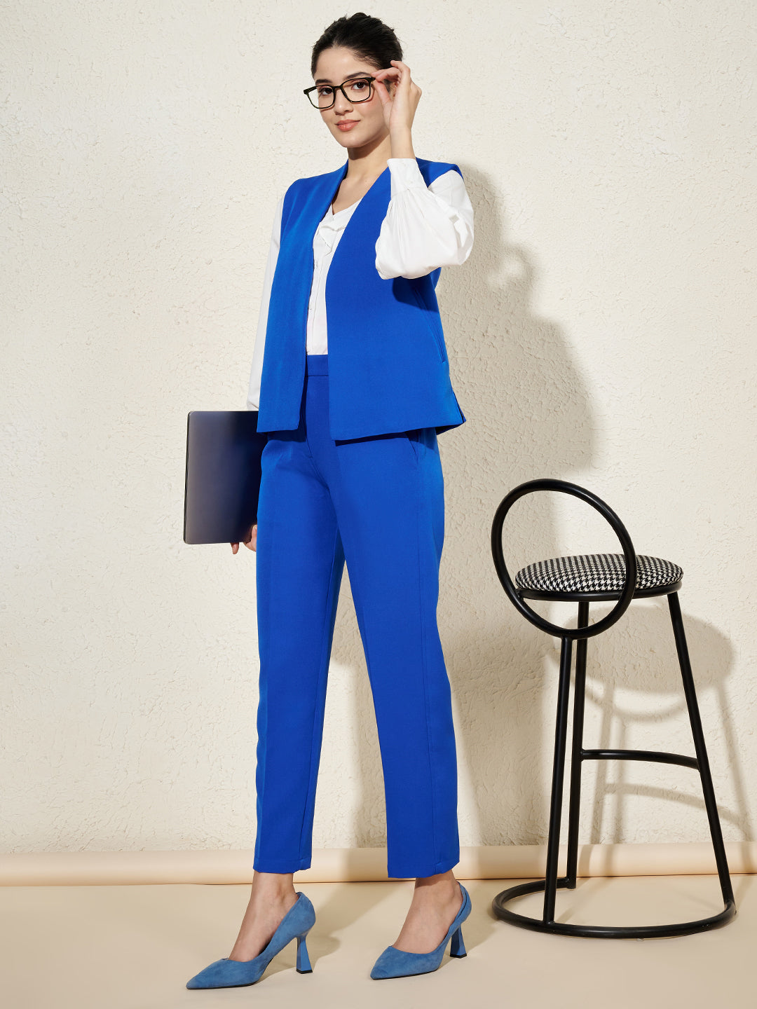 V-Neck Front Open Waistcoat